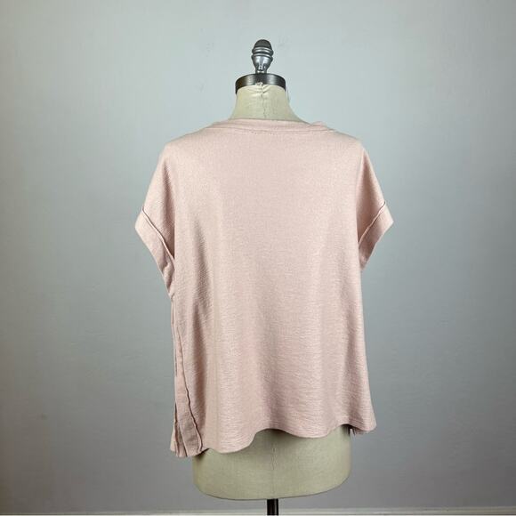 Anthropologie Postmark Rose Banded Boxy Top - Picture 6 of 8